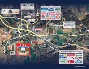 3145 W Main St, Morgantown, PA - AERIAL  map view