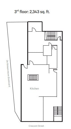 1467-1471 Rue Crescent, Montréal, QC à louer Plan d’étage- Image 1 de 1
