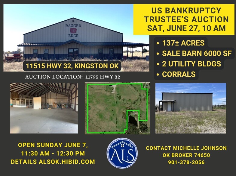 11515 State 32 hwy, Kingston, OK for sale - Building Photo - Image 1 of 4