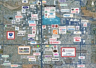 3959-3979 N Oracle Rd, Tucson, AZ - AERIAL  map view