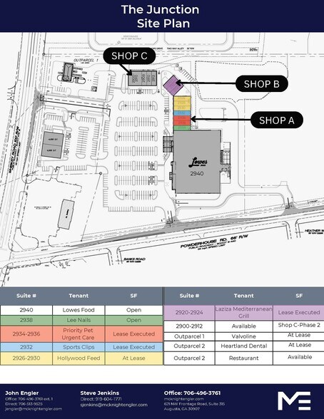 2952 Whiskey Rd, Aiken, SC à louer - Plan de site - Image 1 de 2