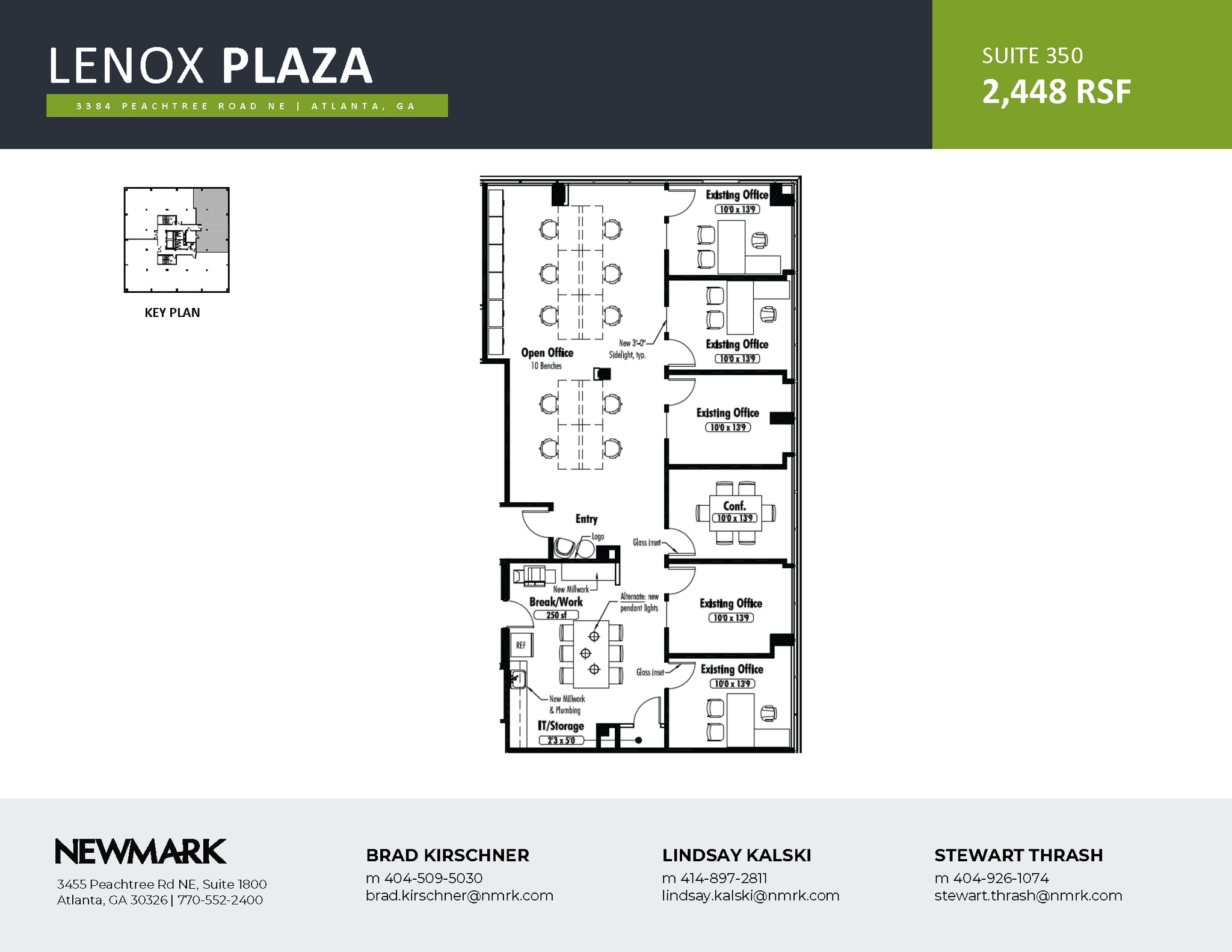 3384 Peachtree Rd NE, Atlanta, GA à louer Plan d’étage- Image 1 de 1