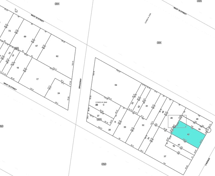 260 Fifth Ave, New York, NY à vendre - Plan cadastral - Image 1 de 1