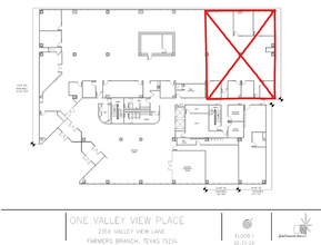 2350 Valley View Ln, Dallas, TX for lease Floor Plan- Image 1 of 1