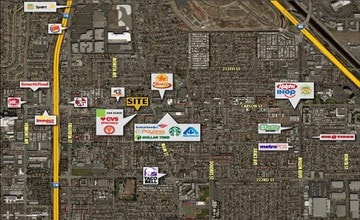 100-150 W Carson St, Carson, CA - AERIAL  map view