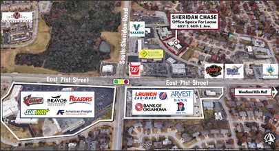 6931 S 66th East Ave, Tulsa, OK - AERIAL  map view - Image1