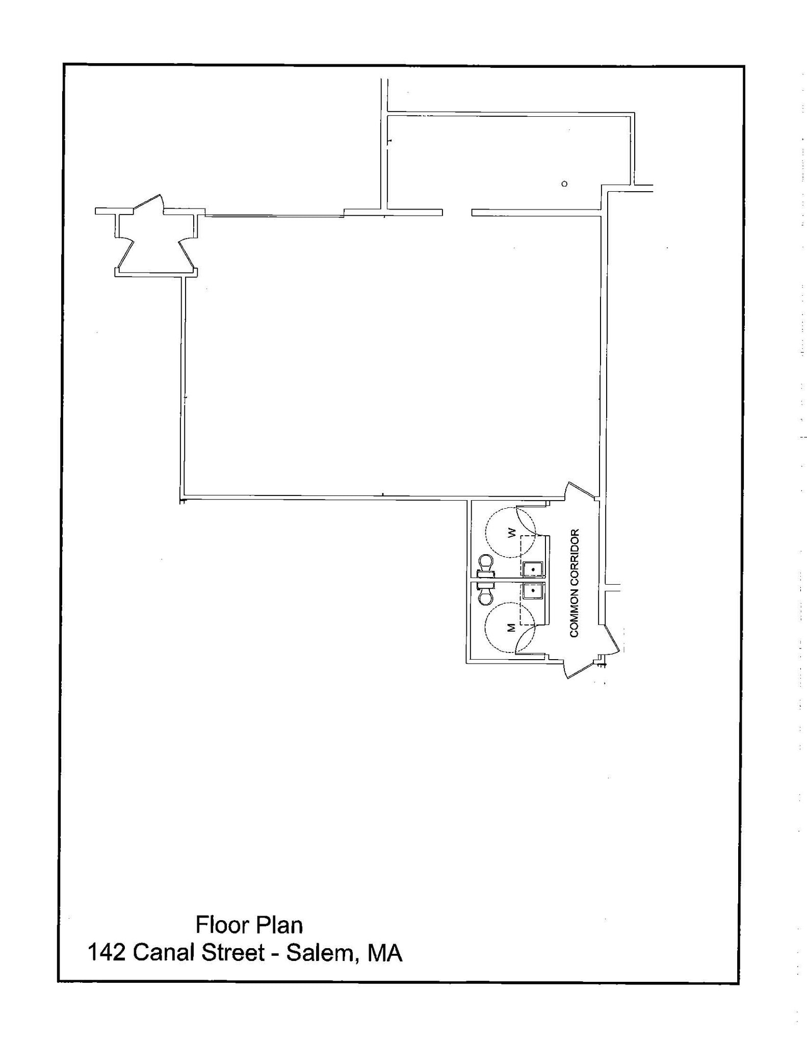 142 Canal St, Salem, MA à louer Plan d’étage- Image 1 de 6