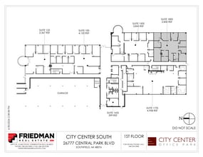 26777-26999 Central Park Blvd, Southfield, MI à louer Plan d’étage- Image 2 de 2