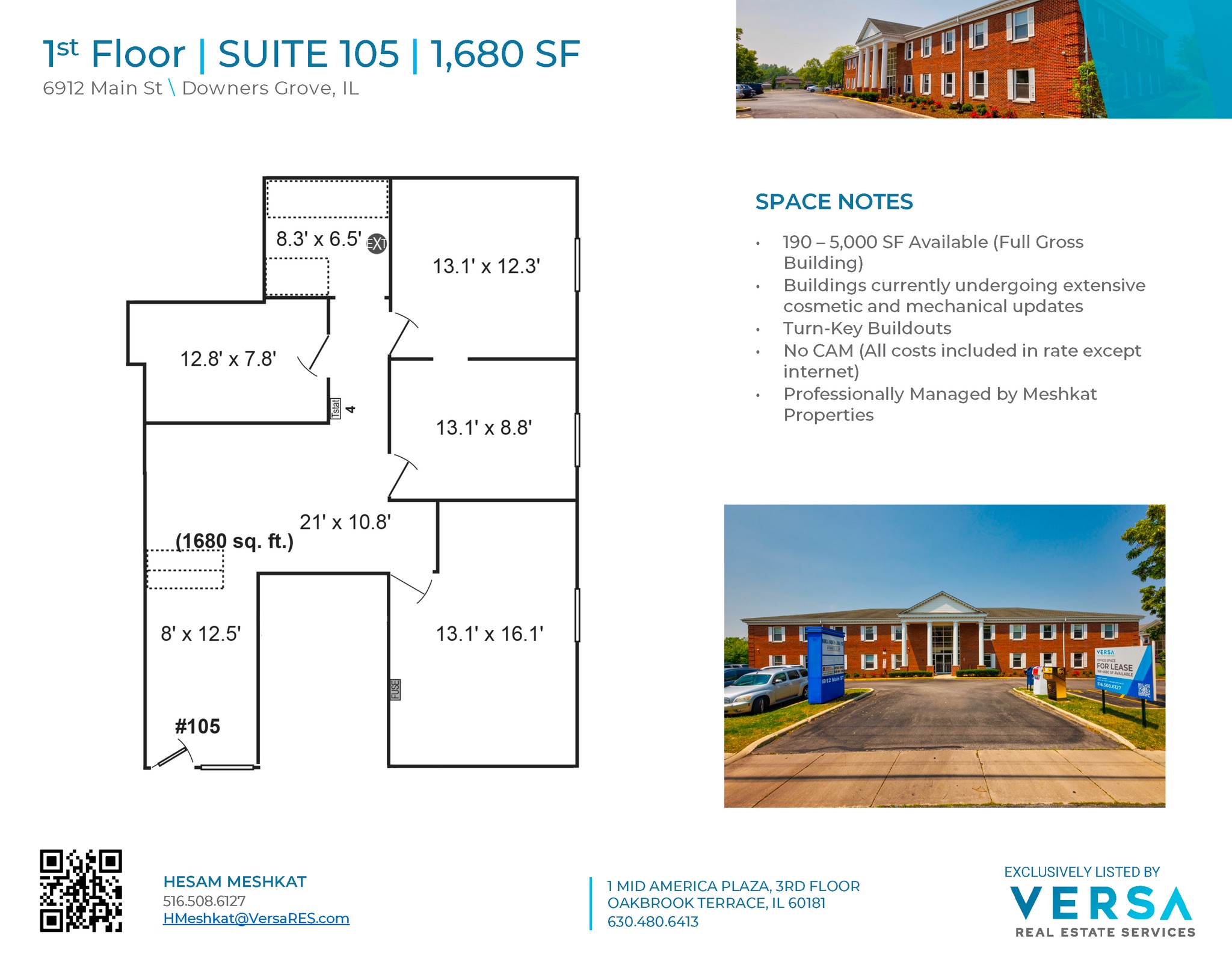 6912 Main St, Downers Grove, IL for lease Floor Plan- Image 1 of 1