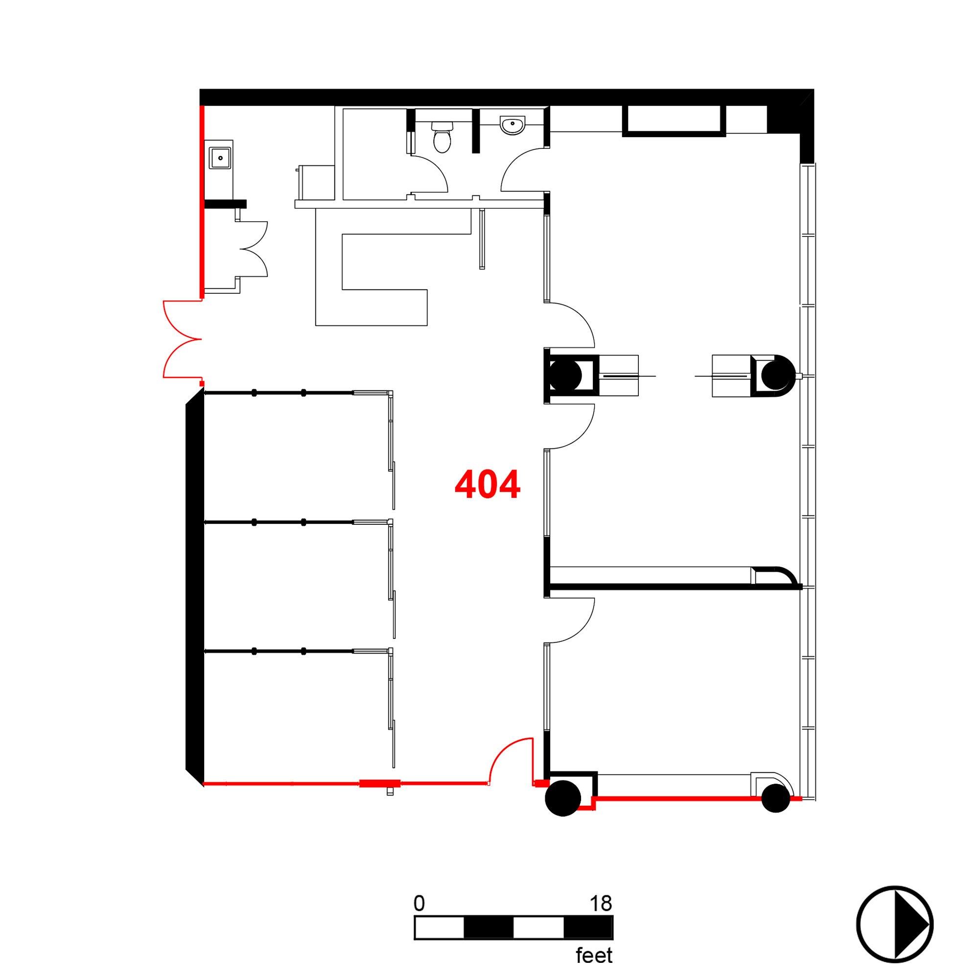 1 Riverside Dr W, Windsor, ON for lease Floor Plan- Image 1 of 1