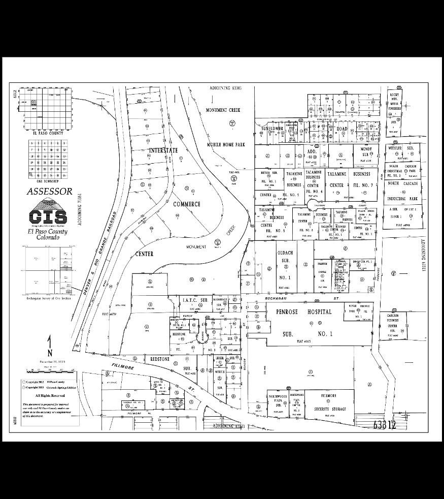 510-512 W Fillmore St, Colorado Springs, CO à vendre Plan cadastral- Image 1 de 17
