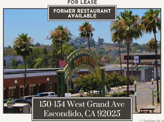 Plus de détails pour 150-154 W Grand ave, Escondido, CA - Commerce de détail à louer