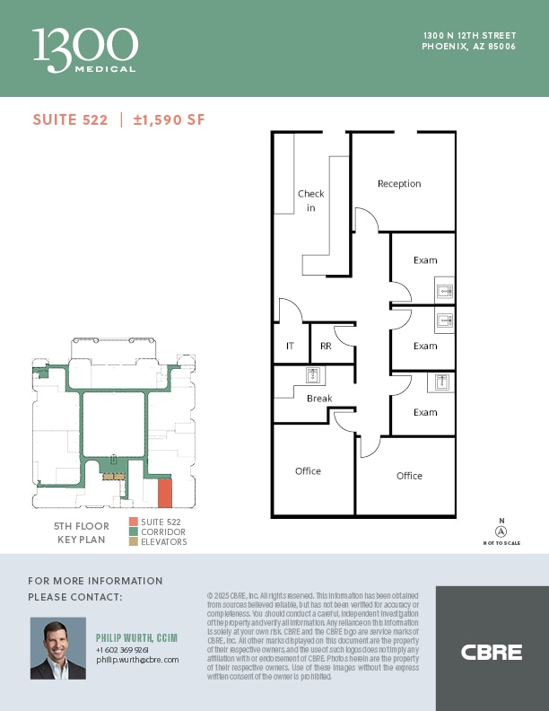 1300 N 12th St, Phoenix, AZ for lease Floor Plan- Image 1 of 1