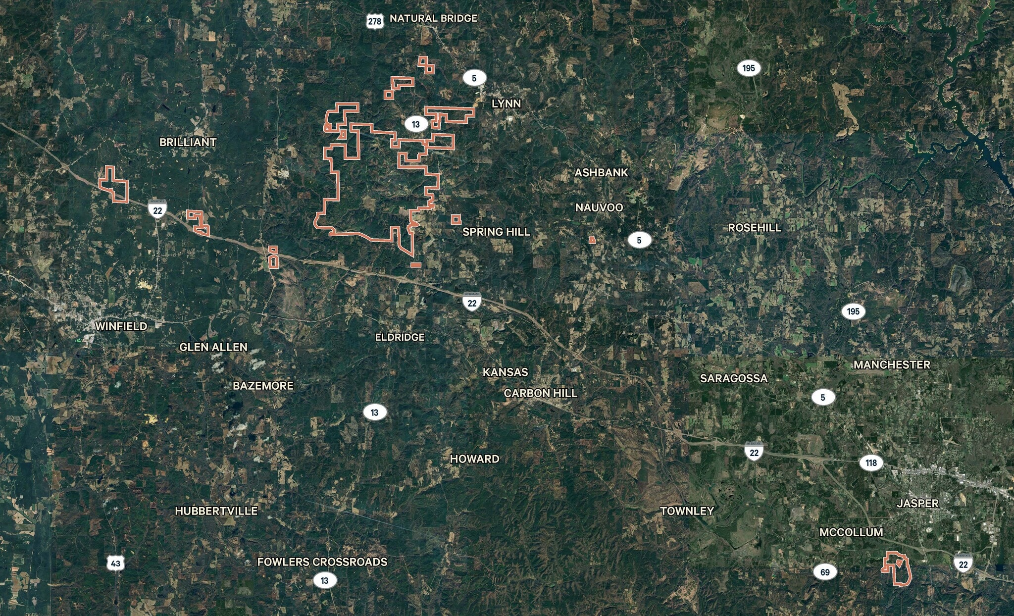 0 AL 13, Nauvoo, AL for sale Aerial- Image 1 of 13