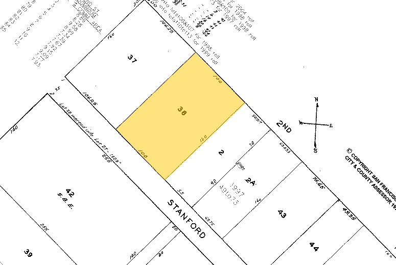 634 2nd St, San Francisco, CA à louer - Plan cadastral - Image 2 de 3