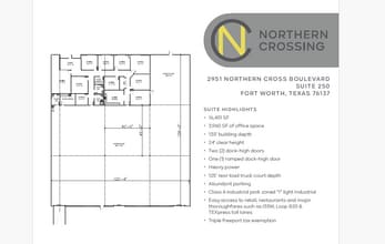 2951 Northern Cross Blvd, Fort Worth, TX for lease Floor Plan- Image 1 of 1