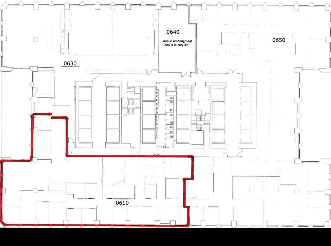 1000 Rue De La Gauchetière O, Montréal, QC à louer Plan d’étage- Image 1 de 8
