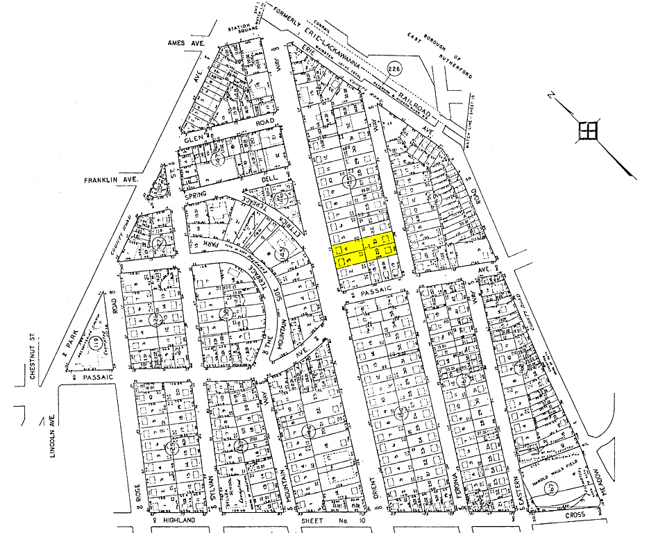 75 Orient Way, Rutherford, NJ à vendre Plan cadastral- Image 1 de 1