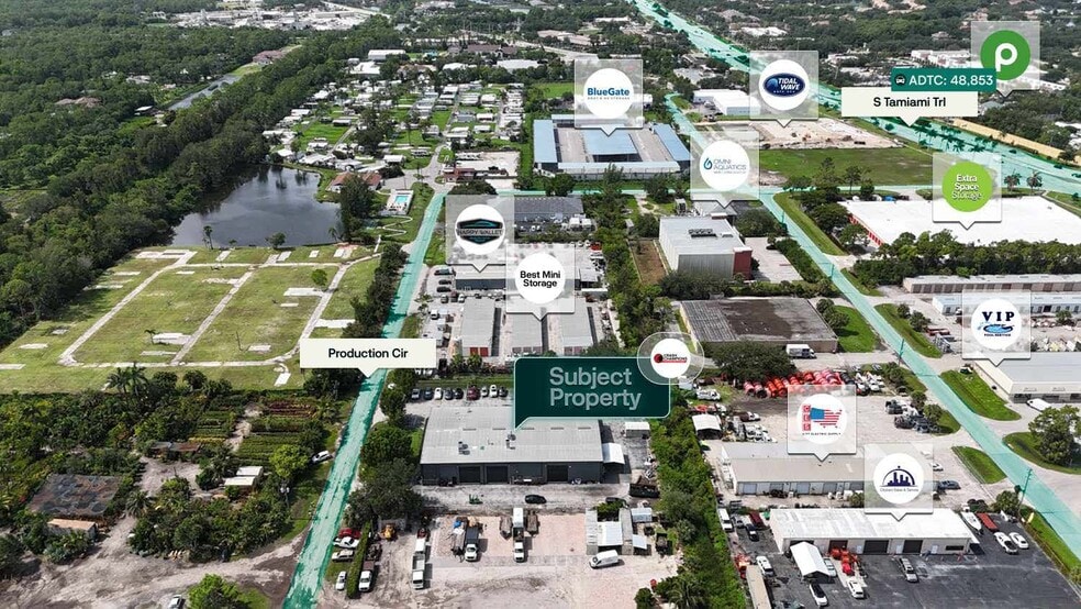 24073 Production Cir, Bonita Springs, FL for sale - Aerial - Image 2 of 3