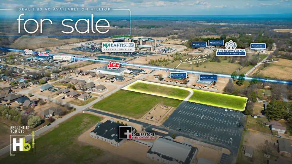 2.83 AC Disciple Dr., Jonesboro, AR à vendre - Aérien - Image 1 de 6