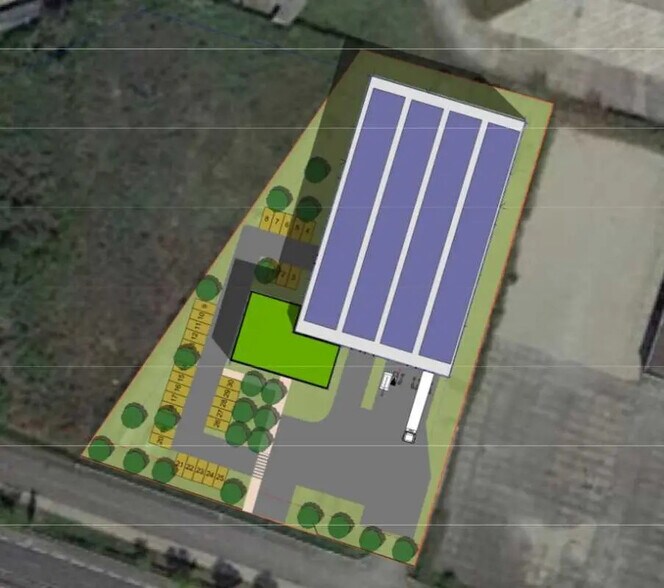 Office in Saint-Laurent-de-Mure for lease - Site Plan - Image 3 of 3