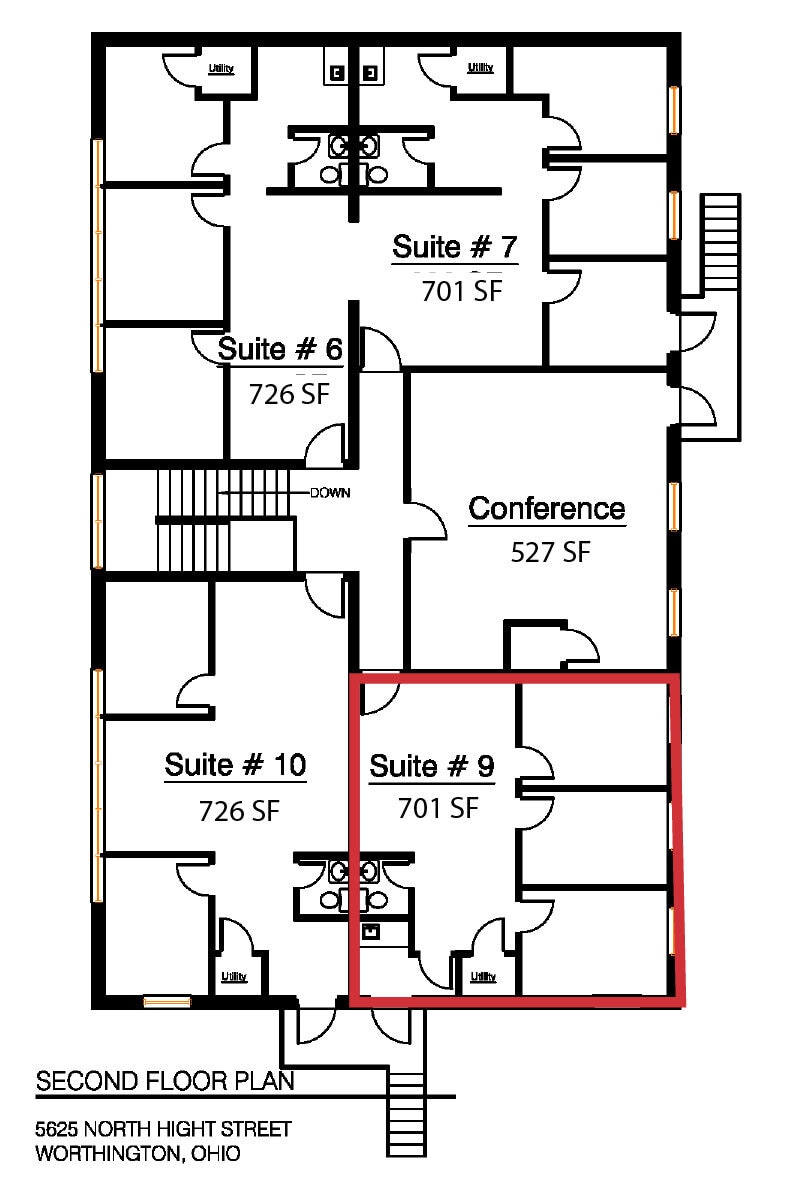 5625 N High St, Worthington, OH for lease Floor Plan- Image 1 of 1