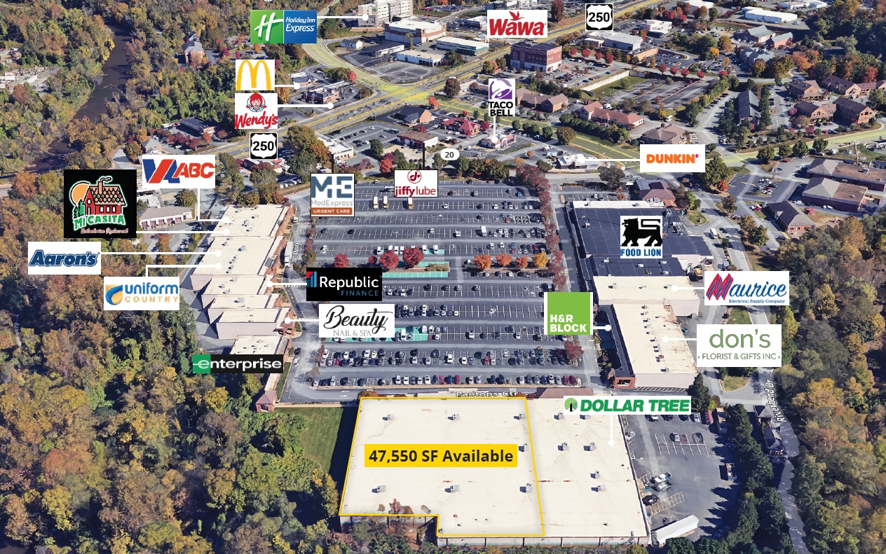 540-592 Pantops Ctr, Charlottesville, VA for lease Aerial- Image 1 of 1