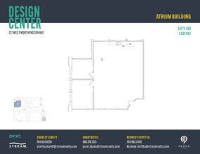 127 W Worthington Ave, Charlotte, NC à louer Plan d’étage- Image 1 de 1