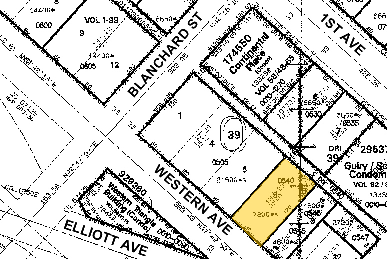 2315 Western Ave, Seattle, WA for lease - Plat Map - Image 3 of 3
