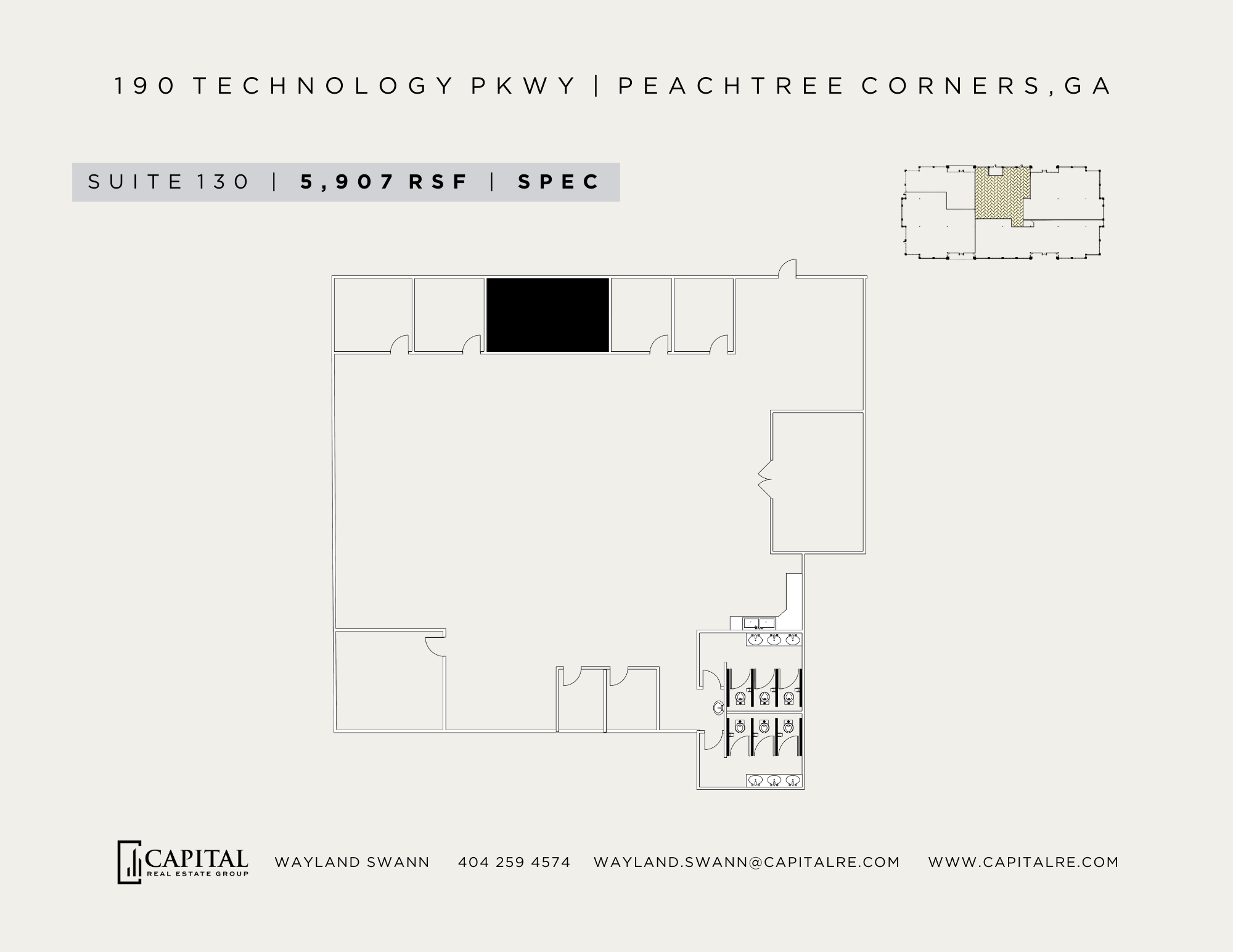 190 Technology Pky, Norcross, GA for lease Floor Plan- Image 1 of 2