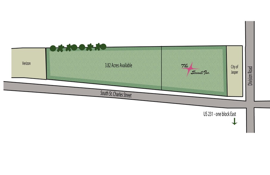 1095 S St. Charles St, Jasper, IN à vendre - Plan de site - Image 1 de 1