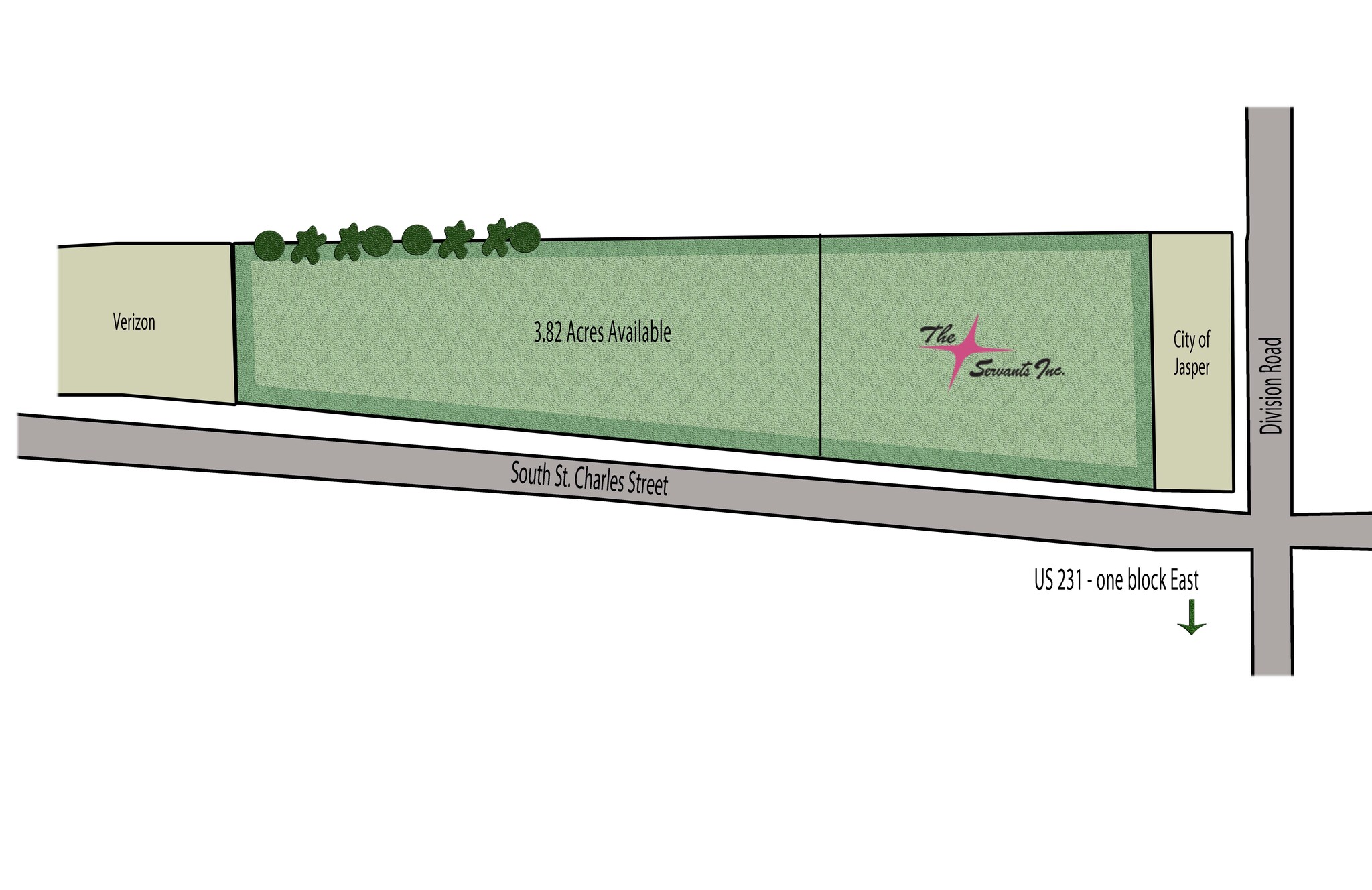 1095 S St. Charles St, Jasper, IN for sale Site Plan- Image 1 of 2