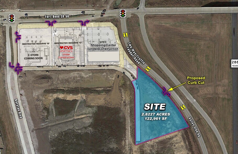 Highway 288 & CR 56, Rosharon, TX à vendre - Photo du bâtiment - Image 1 de 2