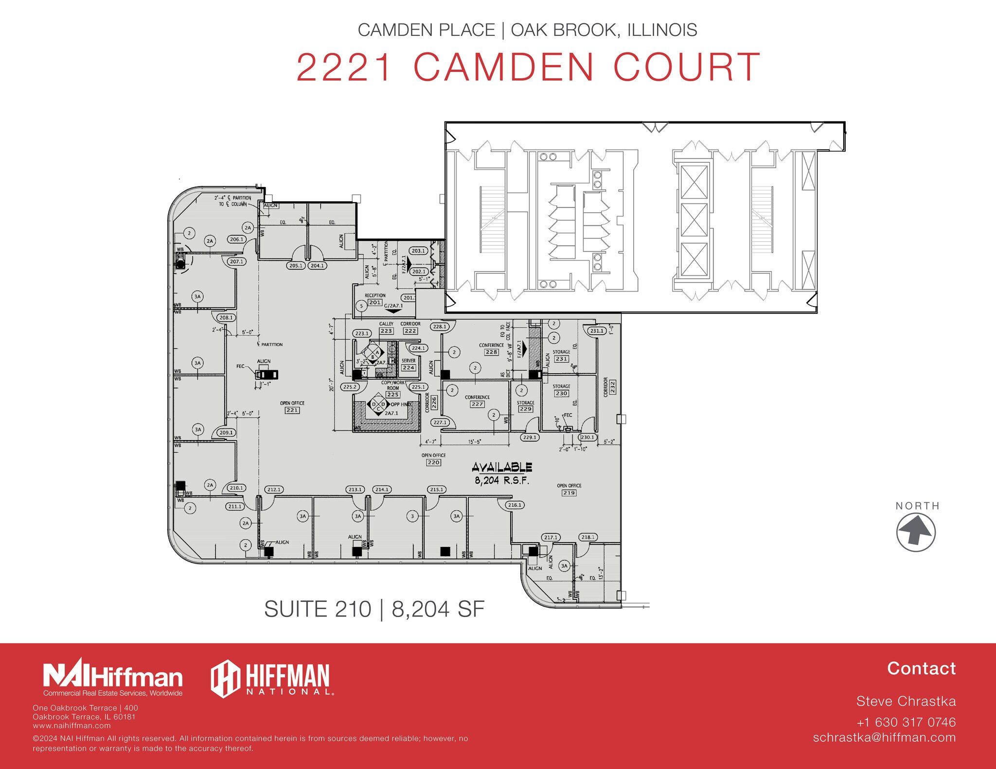 2221 Camden Ct, Oak Brook, IL for lease Floor Plan- Image 1 of 2