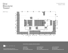 2 S biscayne Blvd, Miami, FL à louer Plan de site- Image 1 de 1