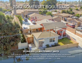 Plus de détails pour 7042 Somerset Blvd, Paramount, CA - Multi-résidentiel à vendre