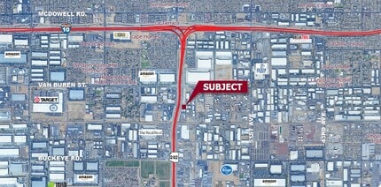 5723 W Washington St, Phoenix, AZ - AERIAL  map view