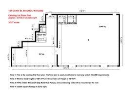 127 Centre St, Brockton, MA à louer Plan de site- Image 1 de 2