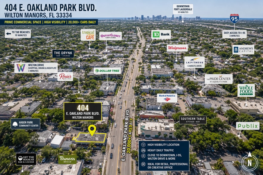 400-420 E Oakland Park Blvd, Oakland Park, FL for lease - Building Photo - Image 1 of 2