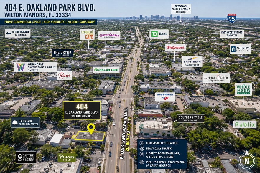 400-420 E Oakland Park Blvd, Oakland Park, FL à louer - Photo du bâtiment - Image 1 de 2