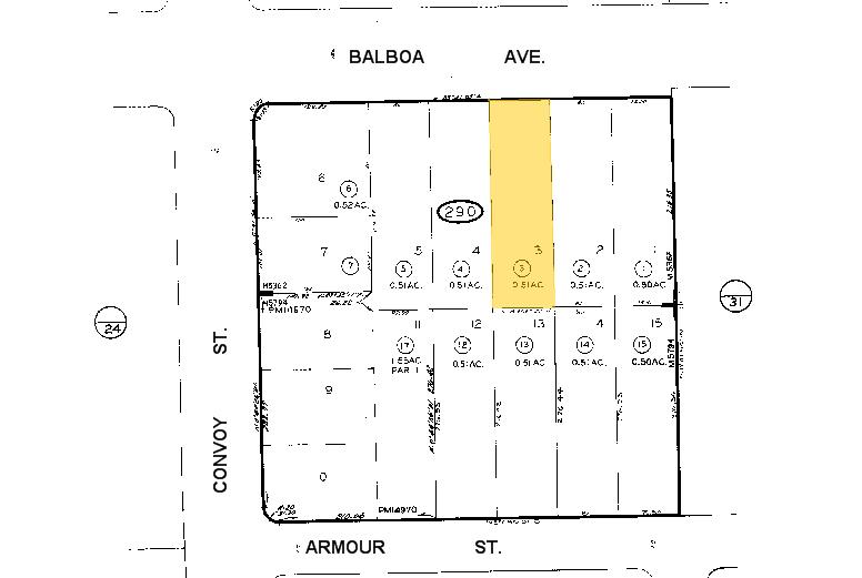 7841 Balboa Ave, San Diego, CA à louer - Plan cadastral - Image 2 de 13