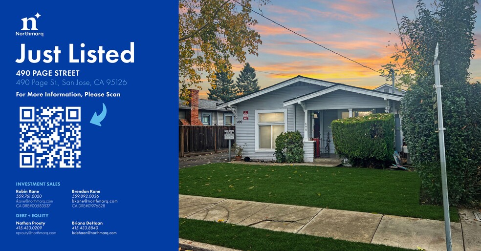 490 Page St, San Jose, CA à vendre - Photo du bâtiment - Image 1 de 6