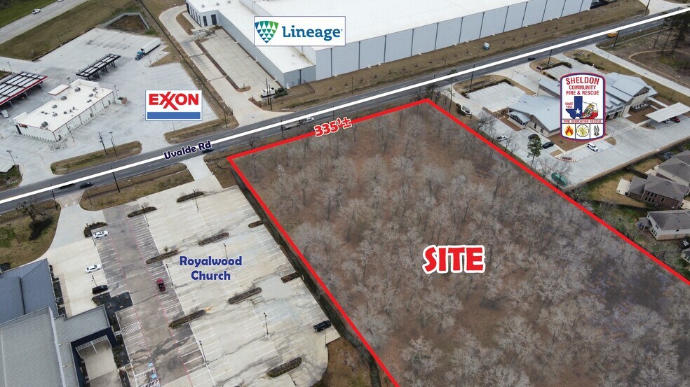 7803 Uvalde Road, Houston, TX à vendre - Aérien - Image 2 de 4