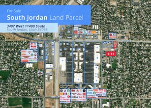 3497 W 11400 S, South Jordan, UT - Aerial  map view