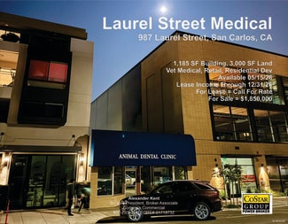 Plus de détails pour 987 Laurel St, San Carlos, CA - Commerce de détail à vendre