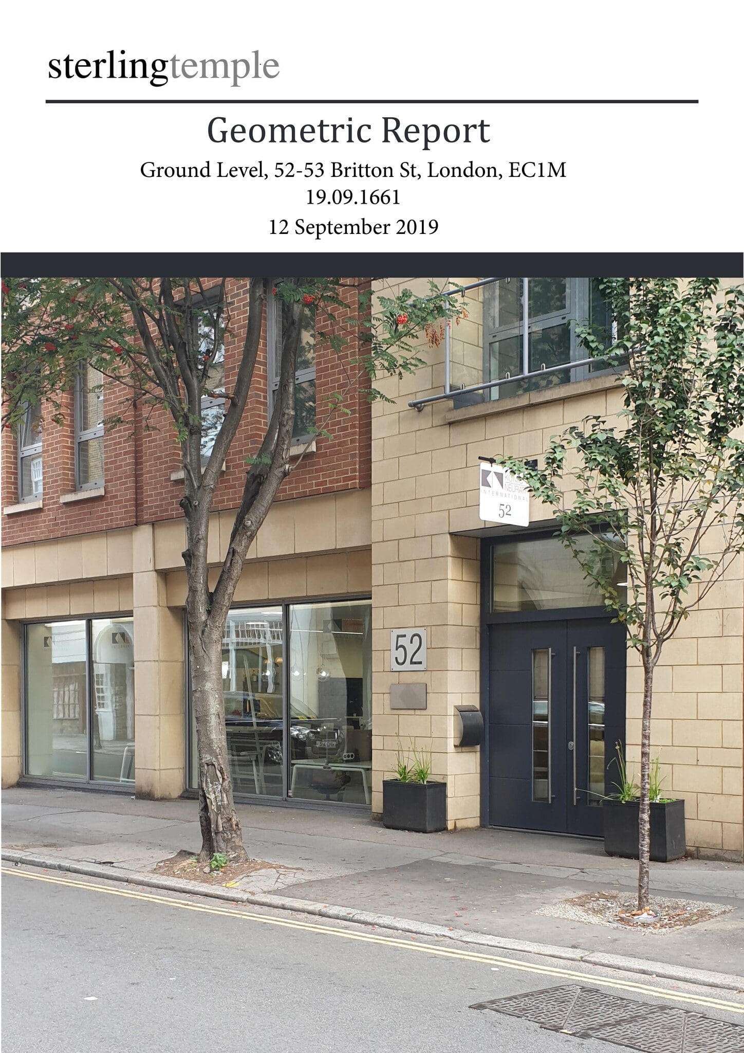 52-53 Britton St, London for lease Site Plan- Image 1 of 1