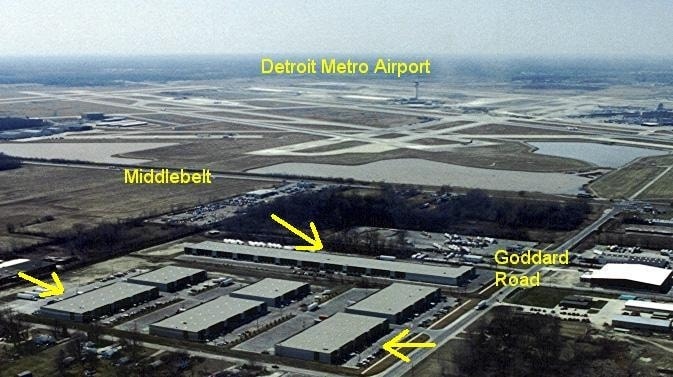 28529 Goddard Rd, Romulus, MI for lease - Aerial - Image 2 of 27