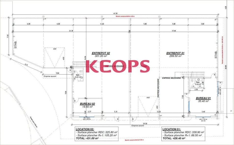 Flex dans Villeneuve-Tolosane à louer - Plan d’étage - Image 2 de 3