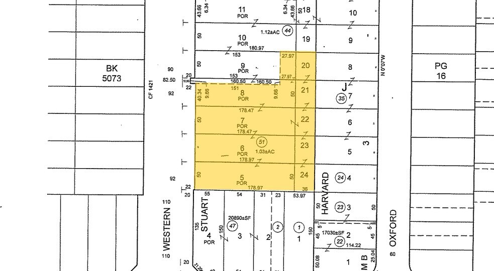 1828 S Western Ave, Los Angeles, CA à louer - Plan cadastral - Image 3 de 6