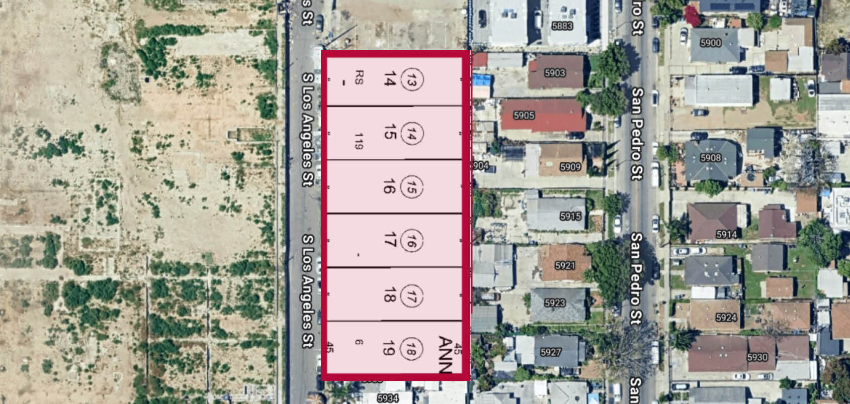 5876 S Los Angeles St, Los Angeles, CA for sale Site Plan- Image 1 of 3
